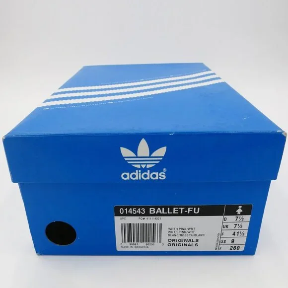 RARE Adidas Ballet Fu Low White Light Pink Ribbon Size 9 2012 - Picture 15 of 15